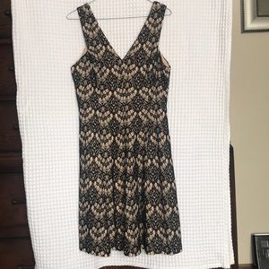 Nude/lace cocktail/summer dress. Macy’s worn 1x.